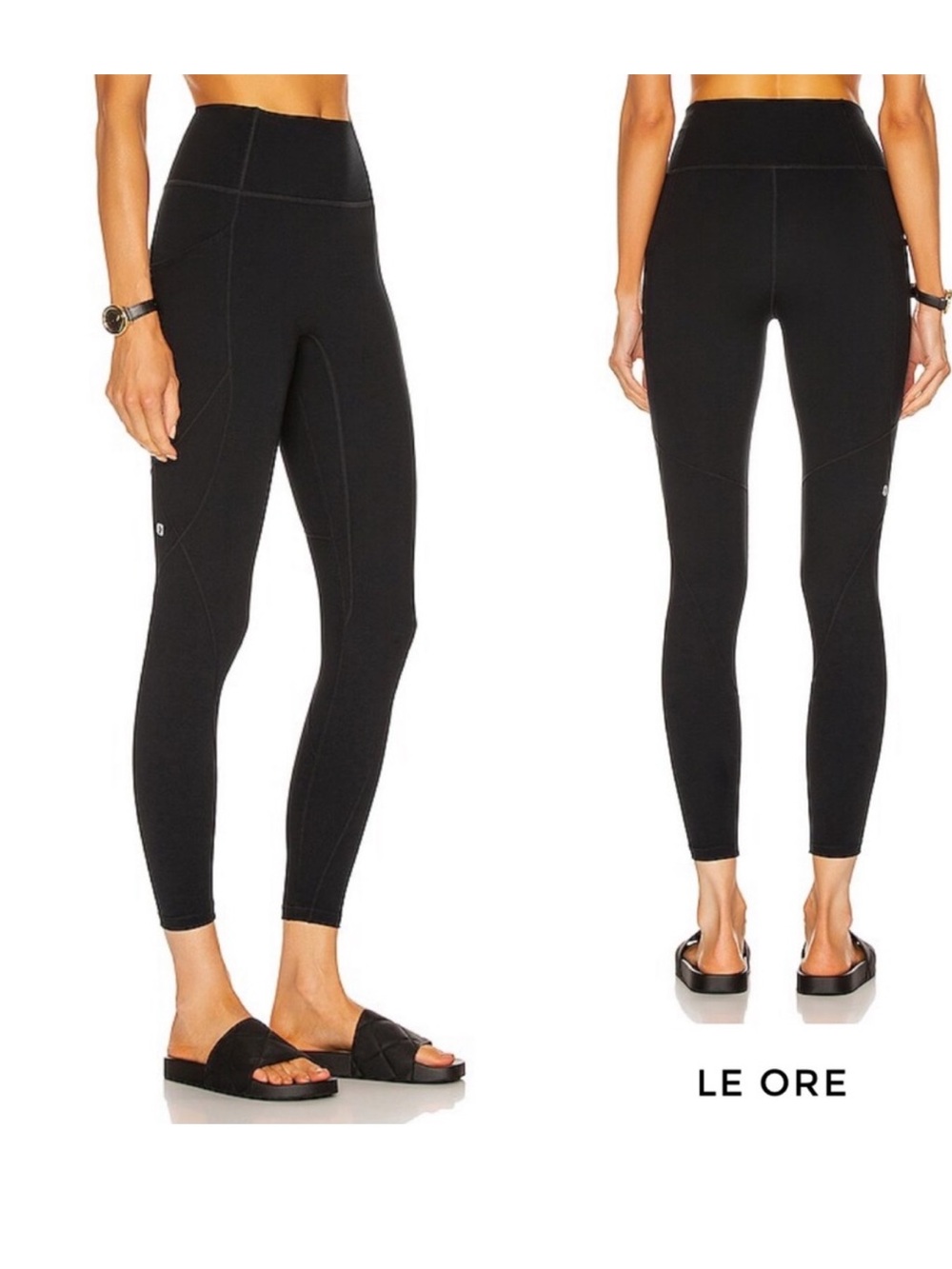Le Ore x Revolve | Lucca High Rise Pocket Leggings In Black Women's Size Small
